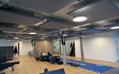 Traitement acoustique de trois espaces chez Volodalen