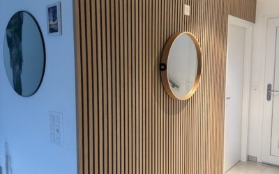 Panneaux acoustiques en bois ajouré à Vétroz