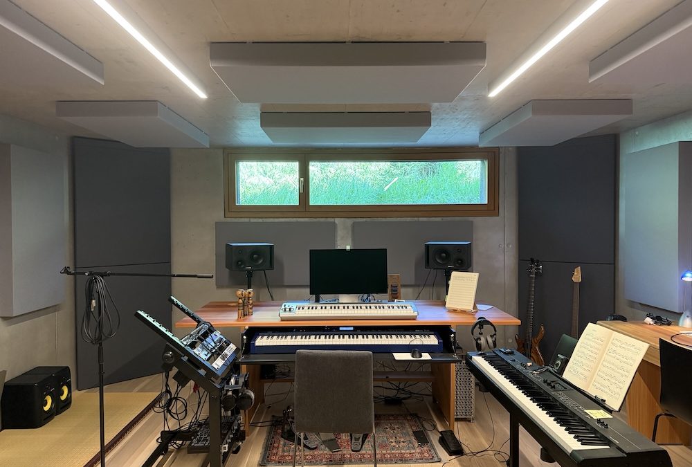 Traitement acoustique d’un home studio privé